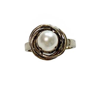 Genuine Pearl Ring Size 4.5